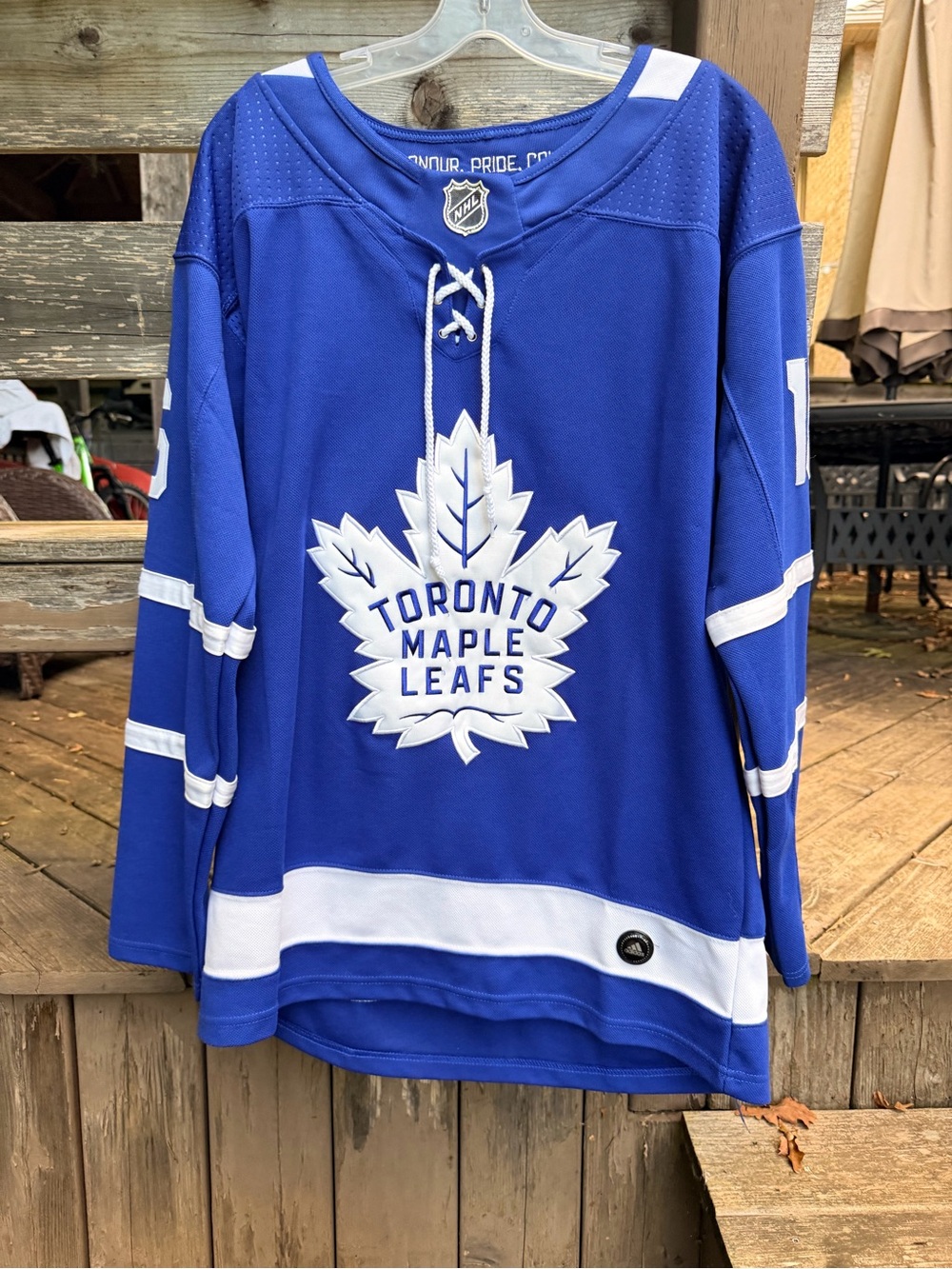 TORONTO MAPLE LEAFS ADIDAS #16 Marner Jersey Size USA 50 Fight Strap